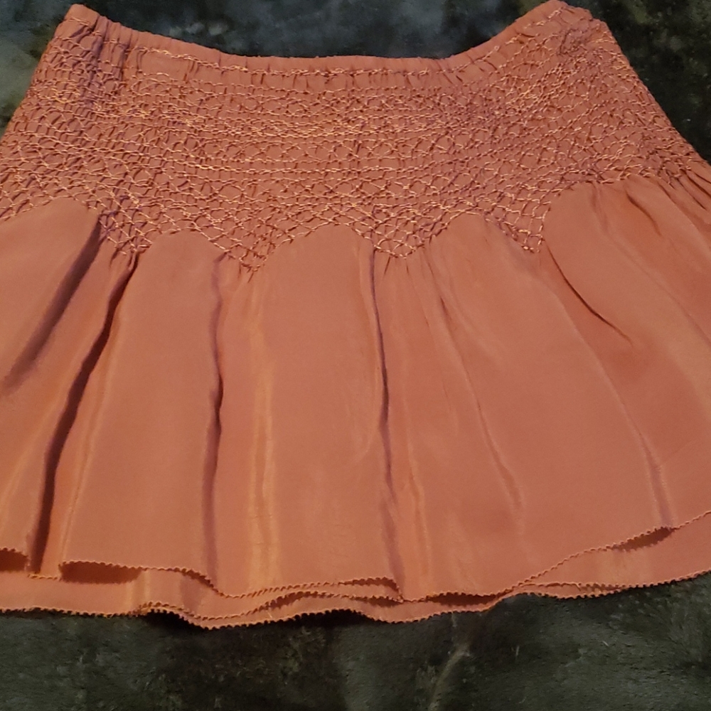 FRYE Cara Smocked Skirt